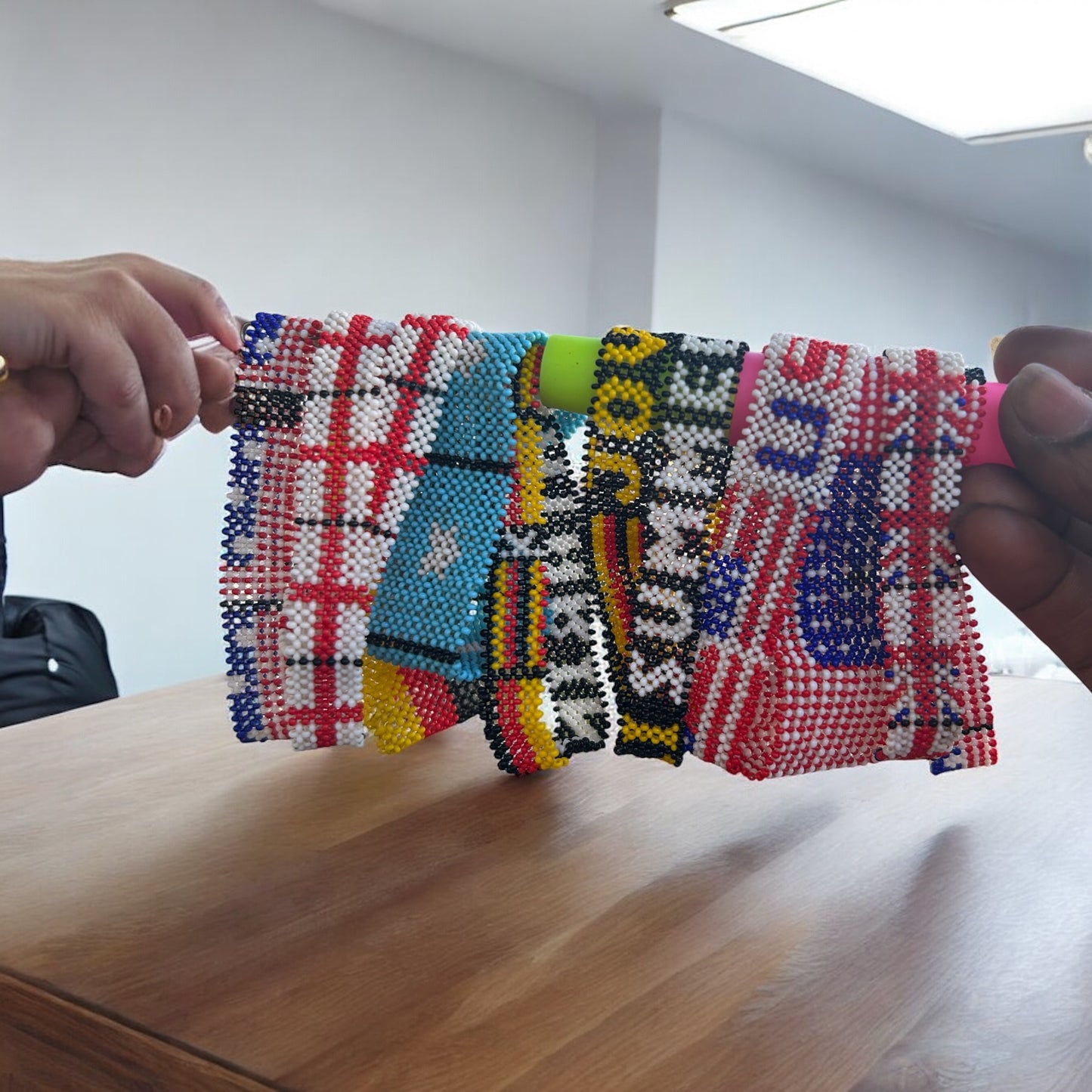 country beaded hand band-I piece
