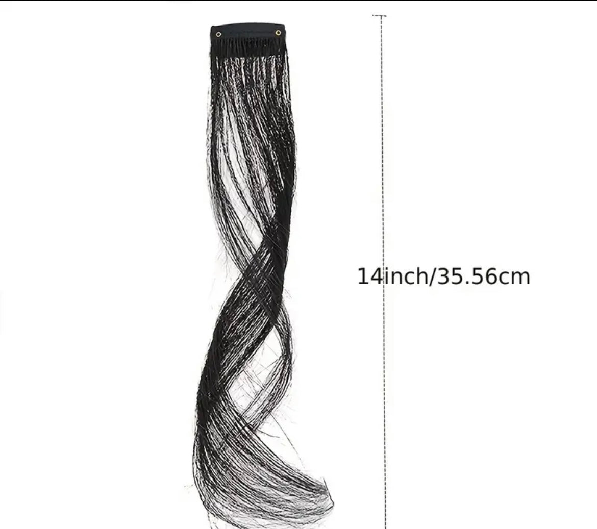 side way hair Clip-In Synthetic Bangs for Women