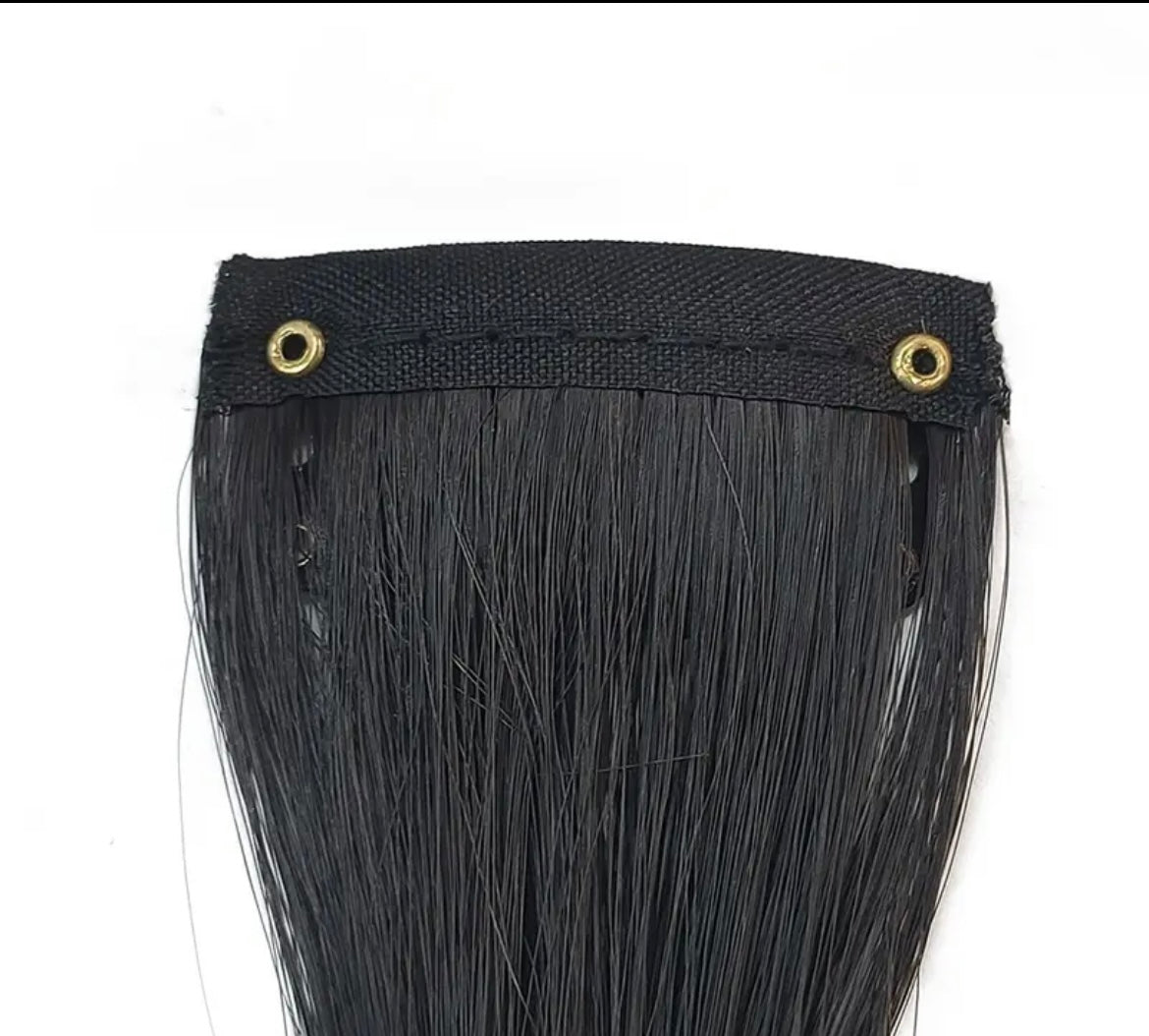 side way hair Clip-In Synthetic Bangs for Women