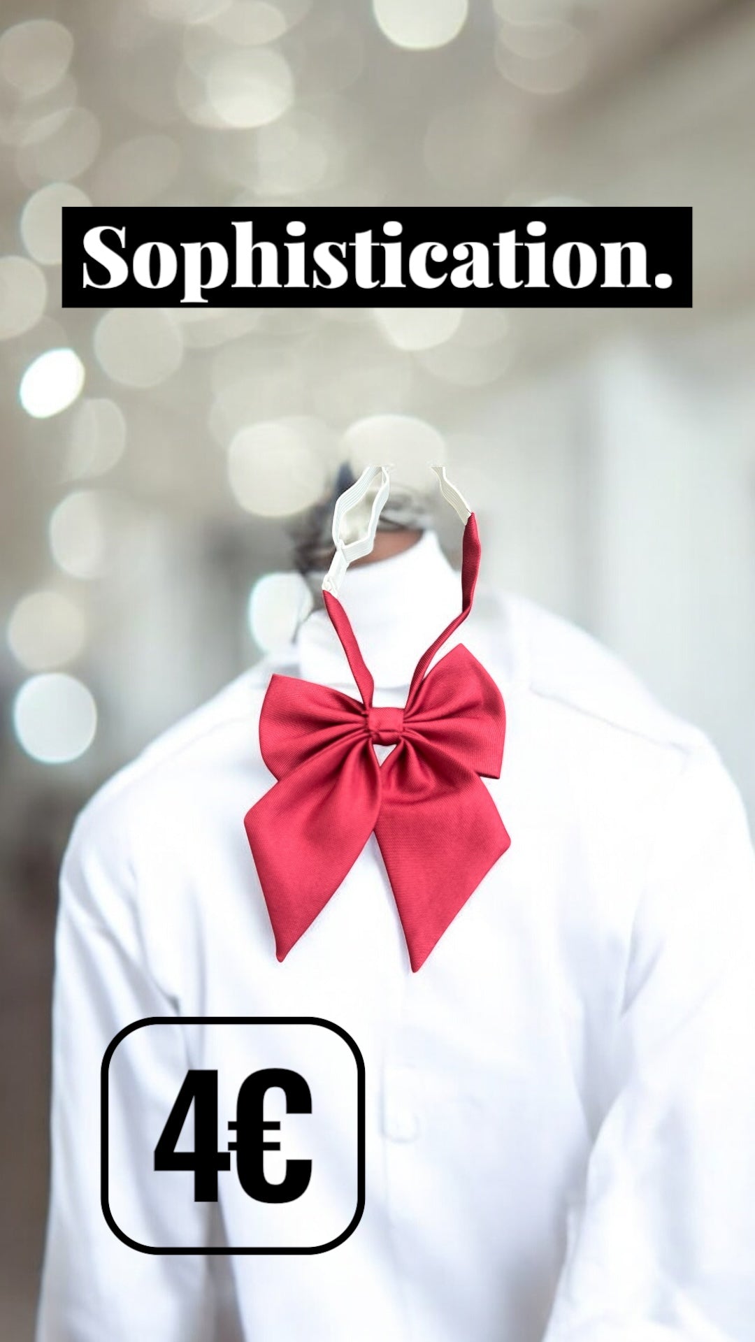 bow tie-fashionable red