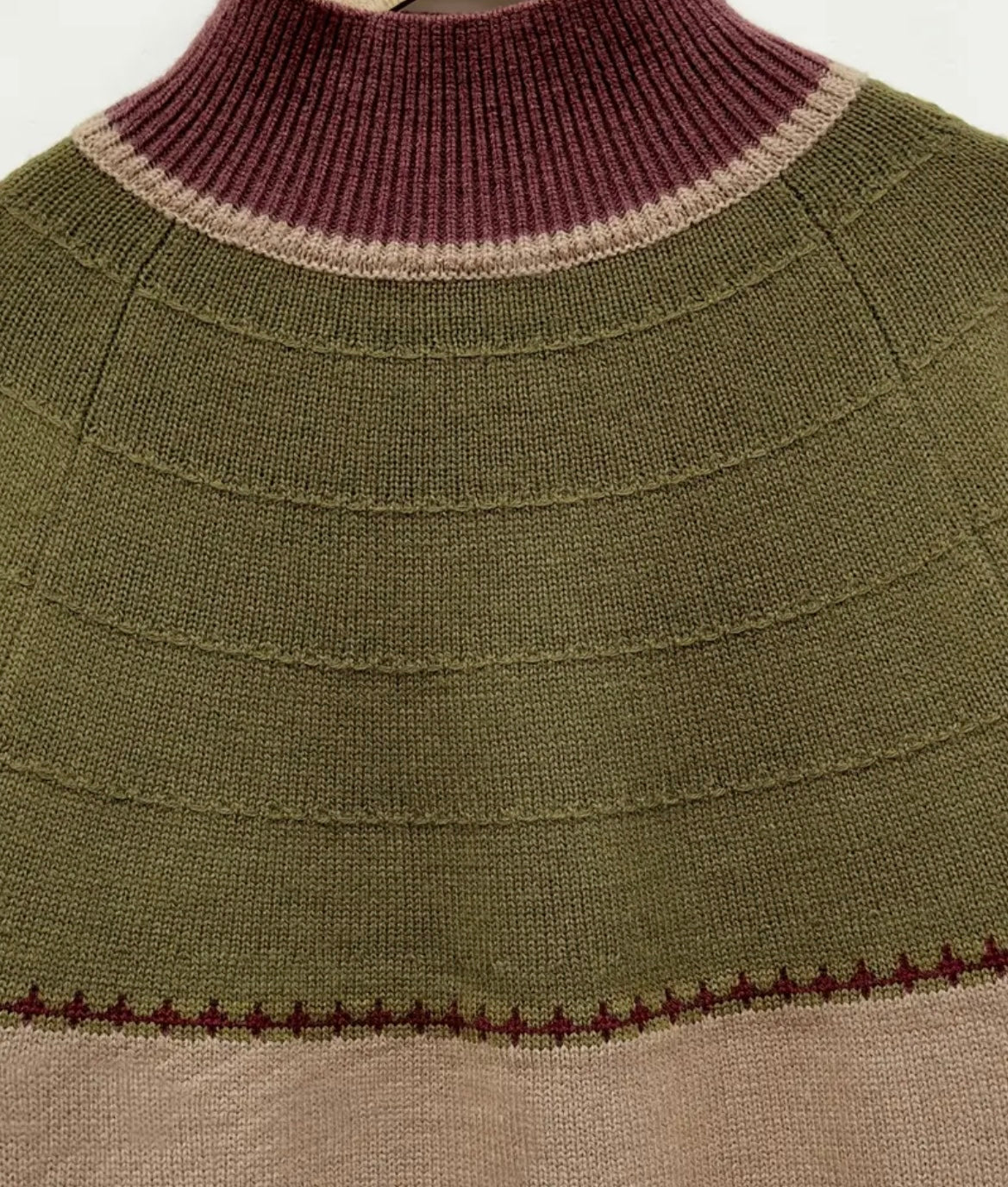 High neck long sleeve women sweater